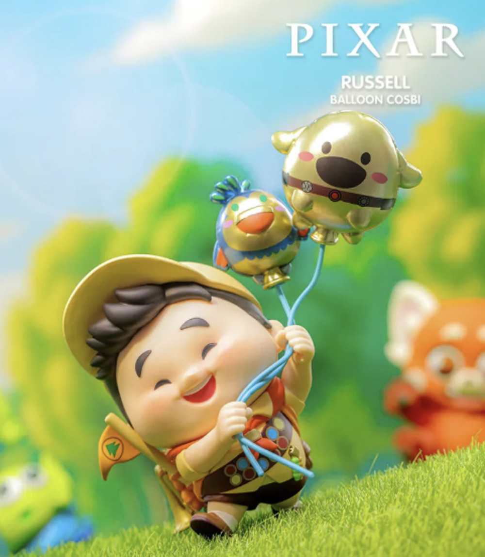Disney x Pixar x Cosbi Hot Toys Balloon Series Collectible Figures, Russell, New